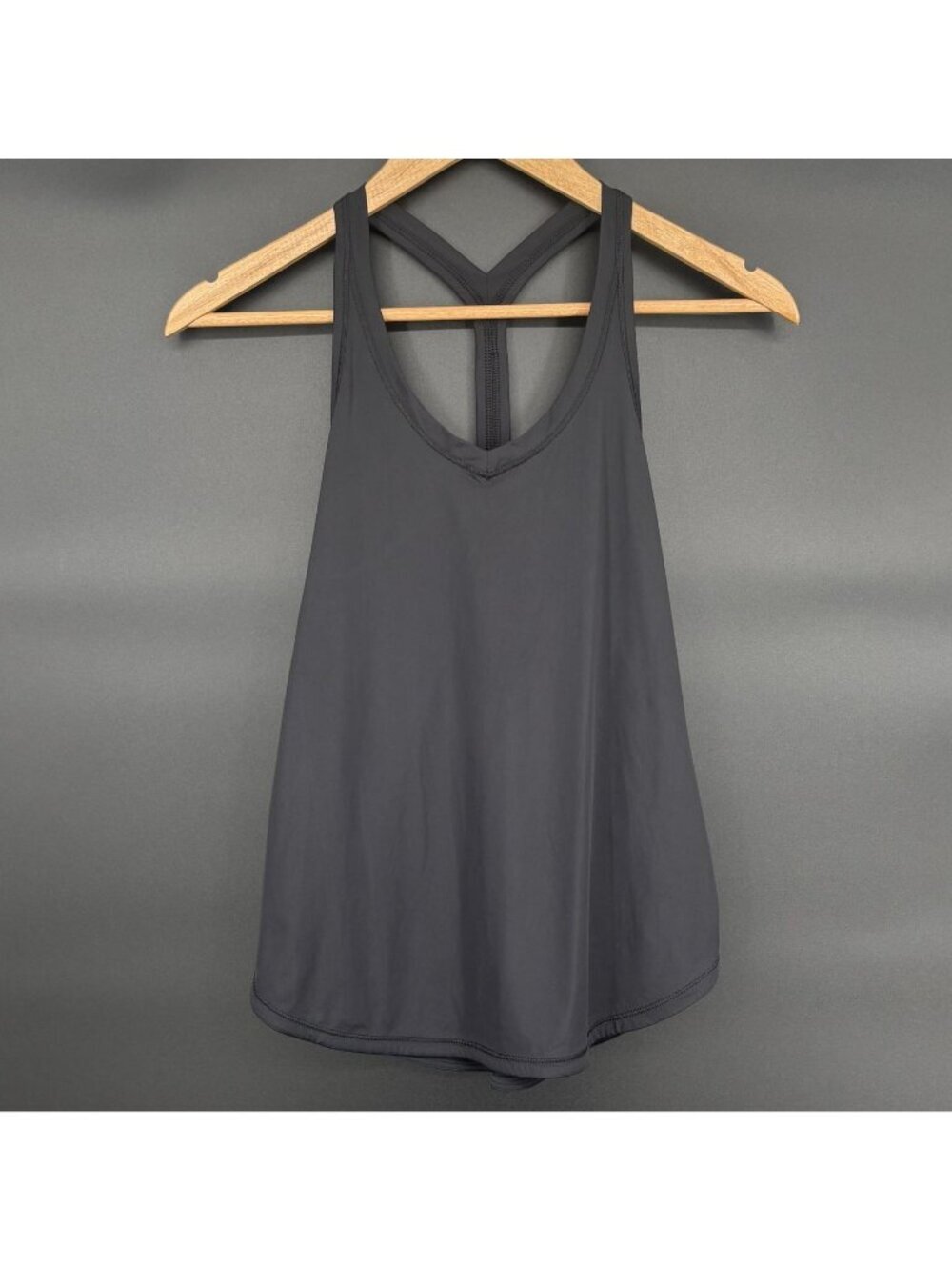 Lululemon Womens Fast Lane Singlet Racerback Running Tank Top S (2/4) Black